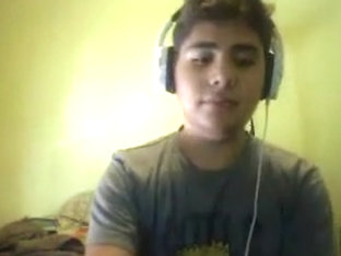 Cute Straight Spanish Lad With Very Large Gazoo Cums On Webcam