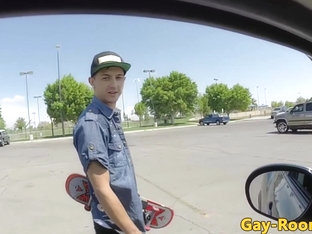Pickedup skater assfucked by stud in pov