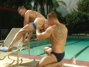 Daddies Fucking Each Others Asses By The Pool