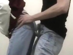 Nasty guys fuck in jeans